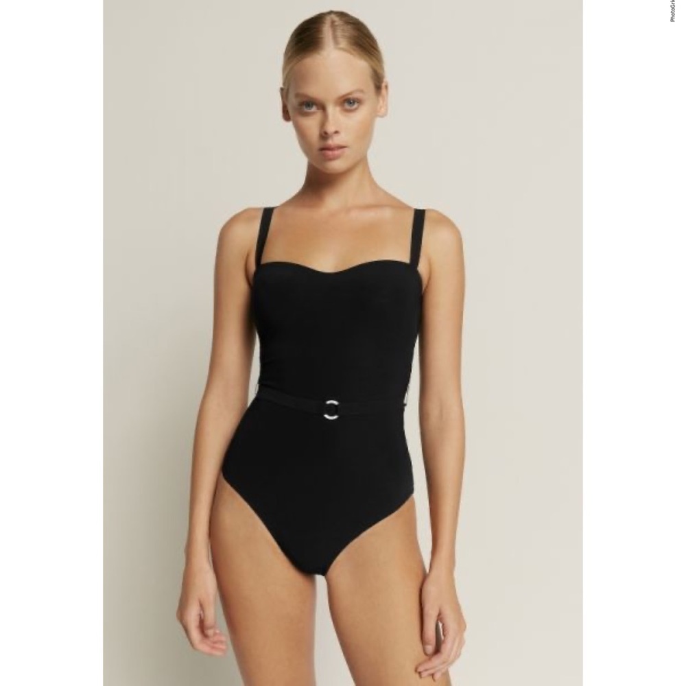 JETSET INFINITY BELT SWIMSUIT BLACK size 10